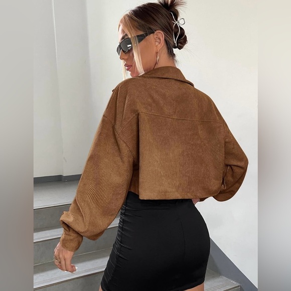 NWOT! Crop Corduroy Jacket - Picture 4 of 5